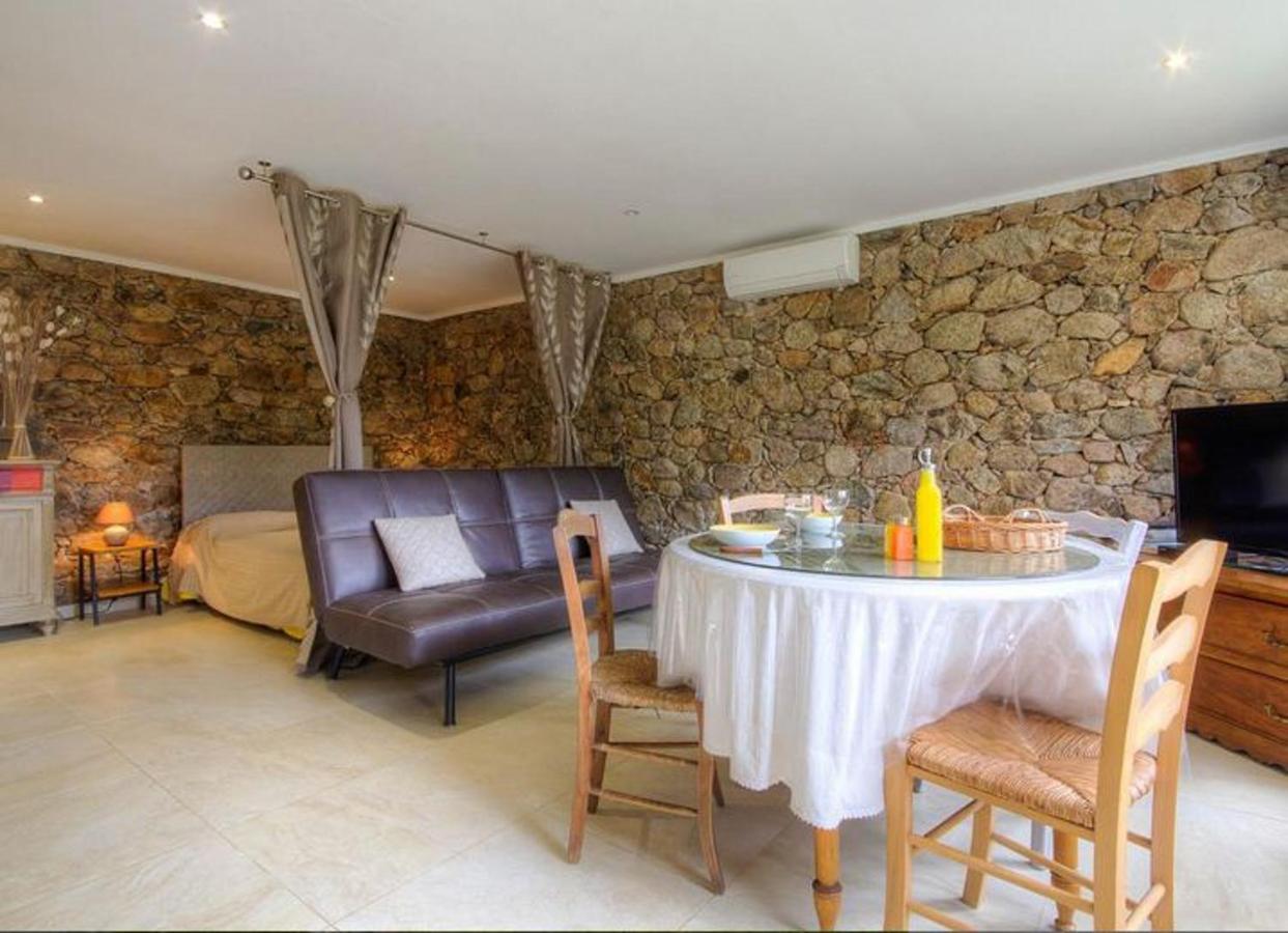Studio Confortable Avec Vue Sur La Montagne A Moltifao 30M² Jardin מראה חיצוני תמונה